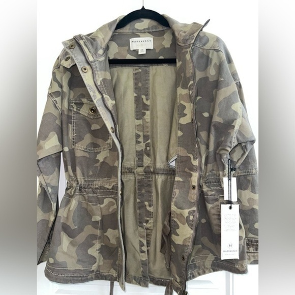 Anthropologie Jackets & Blazers - New✨Anthropologie Marrakech Camouflage Anorak Camo Jacket